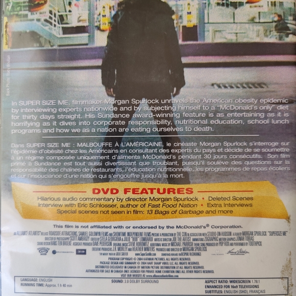 DVD | Morgan Spurlock's | Super Size Me - Picture 3 of 9